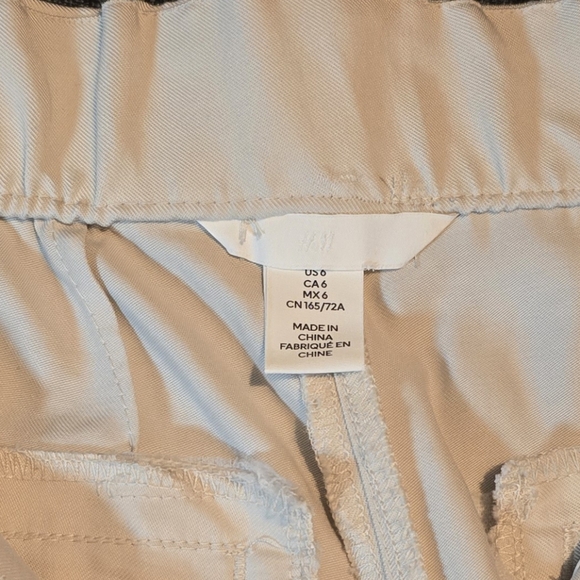 H&M High Rise Pleated Ankle Taper Chinos Loose Fit - Picture 6 of 12